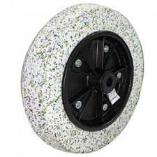 FORCE RODA PNEU MACICO BRANCO 3,25X8" 25MM 1" 125KG