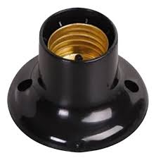 MELFI SOQUETE P/TETO PRETO E27