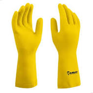 IMBAT LUVA LATEX AMARELA FORRADA TAMANHO 10 - XG