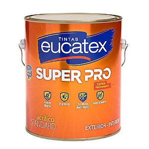 EUCATEX TINTA ACRILICA STANDARD SUPER PRO FOSCA 3.6L BRANCA