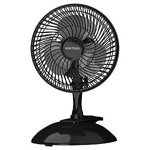VENTISOL MICRO VENTILADOR 20CM MINI 127V BLACK