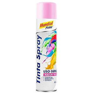 MUNDIAL PRIME TINTA SPRAY USO GERAL ROSA 400ML