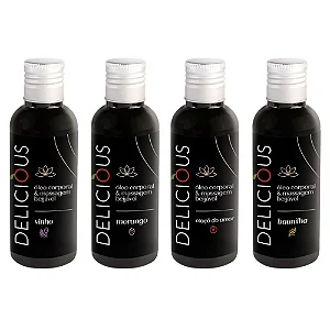 Óleo de Massagem Corporal e Beijável - 120 ml - Delicious