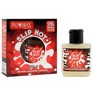 Slip Hot Gel Excitante Para Prótese Ejaculadora - 35ml - Pau Brasil