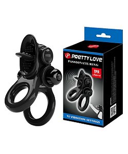 Anel Peniano Duplo Com Vibrador - Pretty Love