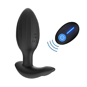 Plug Anal De Silicone Macio Com Vibro