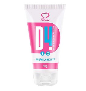 D4 Gel Umectante Lubrificante Beijável - 60g - Sexy Fantasy