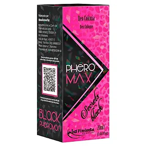 Perfume Feminino PheroMax Secrets Black - 20 ml - La Pimienta