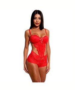 Body Caleçon Vermelho