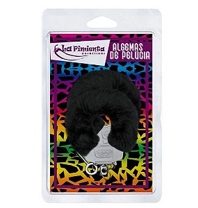 Algema De Pelucia Preta Reforçada - La Pimienta