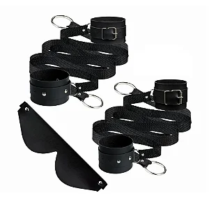 KIT BONDAGE COM TIRAS E VENDA LA PIMIENTA