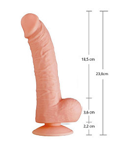 Pênis Vibrador Recarregável Com 20 Vibrações