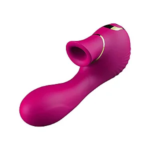 Dibe Prima - Massageador de Ponto g Com Sugador Clitoriano e 7 modos de Vibração