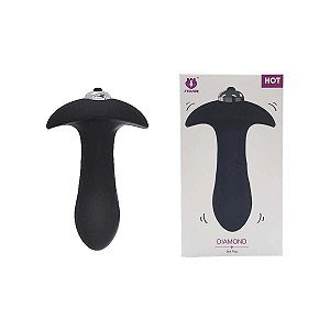 Diamond Estimulado De Próstata Em Silicone Com Vibração Única 11 x 3 cm