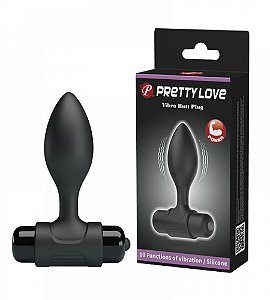 Vibra Butt Plug, Plug Anal Em Silicone Com 10 Modos de Vibração e Alça de Segurança