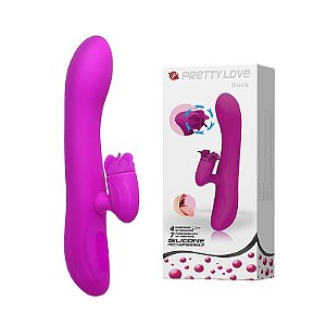 Vibrador de Ponto G e Clitóris - Buck - Estimulador de Clitóris Rotativo - Pretty Love