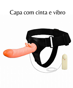 Capa Peniana Com Cinta, Suporte e Vibrador - Ultra Passionate