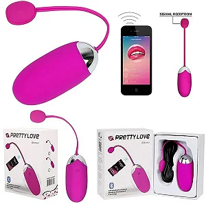 Pretty Love Abner - Bullet Cápsula Vibratória Recarregável com 15 Modos de Vibração e Controle Via Smartphone