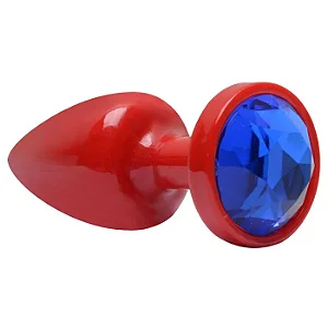 Plug Anal P Plástico Abs Vermelho 7 X 2,5Cm
