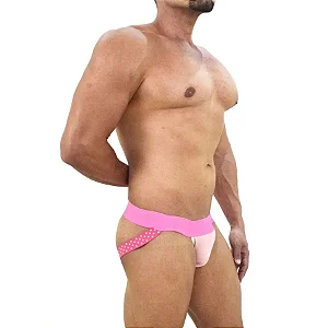 Cueca Jock Com Detalhes Em Bolinhas