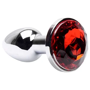 Plug Anal Mini Em Metal Cromado Cônico