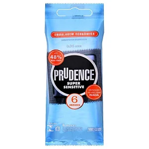 Preservativo Super Sensitive - 06 Unidades - Prudence