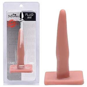 Plug Anal Maciço 10,5 X 2cm Hot Flowers