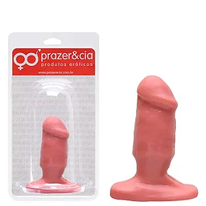 Plug Anal De Borracha Maciça 11 X 3,7Cm Prazer E Cia