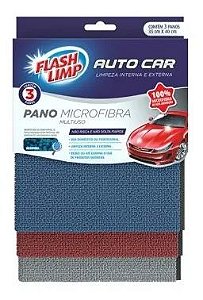 Toalha Microfibra Automotiva Para Secar Carros 35x40cm Kit 3