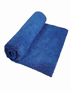 TOALHA DE MICROFIBRA SEM COSTURA AZUL 40X40 350GSM - VONIXX