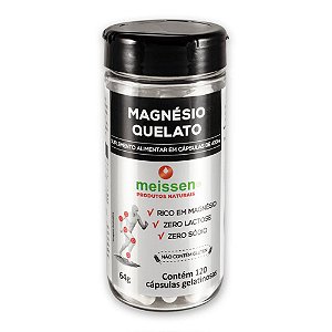 Magnésio Quelato 433mg 120 cápsulas - Meissen