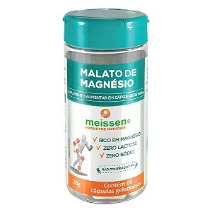 Malato de Magnésio 500mg 60 cápsulas - Meissen