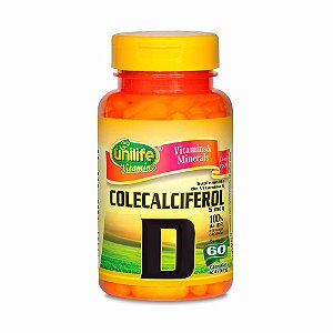 Colecalciferol - Vitamina D 470mg 60 cáps - Unilife
