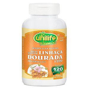 Óleo de Linhaça Dourada 1200mg 120 cáps - Unilife