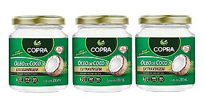 Kit 3uni Óleo de Coco Extravirgem 200ml - Copra