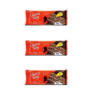 3uni Barra Diet 80gr - Chocosoy
