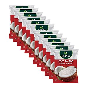 12uni Coco Ralado Fino Umido Adoçado 100gr - Copra (val. 07/abr/23)