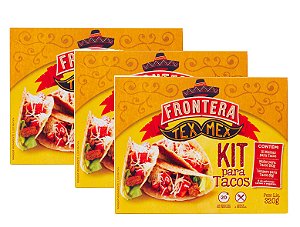 3uni Kits para Tacos (12 tacos + molho + tempero) - Frontera
