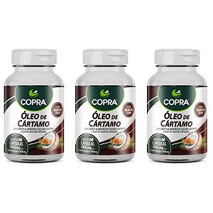 Kit 3uni Óleo de Cártamo + Coco 60 cáps - Copra