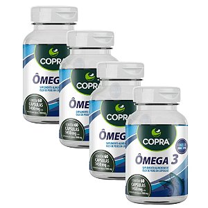 Kit 4uni Ômega 3 60 cáps - Copra