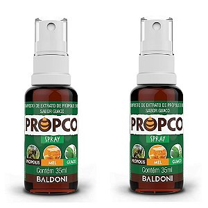 Kit 2uni Propco Spray de Própolis, Mel e Guaco (35ml) - Baldoni