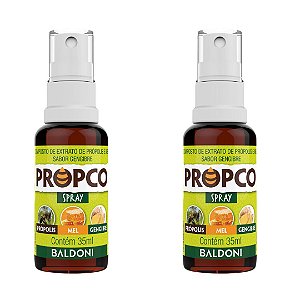 Kit 2uni Propco Spray de Própolis, Mel e Gengibre (35ml) - Baldoni