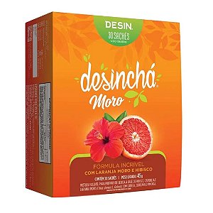 Desincha Moro (laranja e Hibisco) 30 Saches - Desinchá