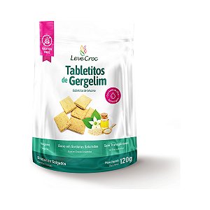 Biscoito Tabletitos Salgados Gergelim Leve Croc 120g