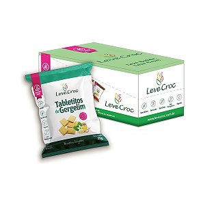 Biscoito Tabletitos de Gergelim Leve Croc 12 Unidades de 25g