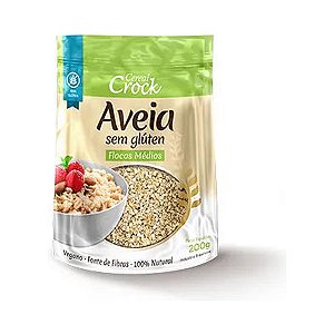 Aveia sem Glúten Leve Croc Flocos Médios 200g