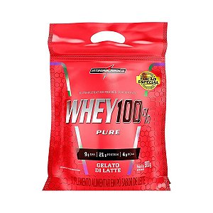 Whey 100% Pure Integralmédica Gelato di Latte Pouch 900g