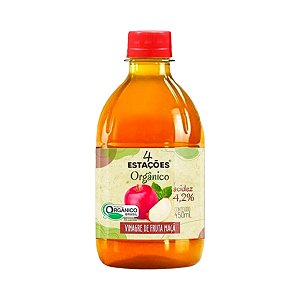 Vinagre de Maçã Orgânico 4 Estações PET 450ml