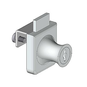 Fechadura com Puxador para Rack com Porta de Vidro ART 4070 Papaiz