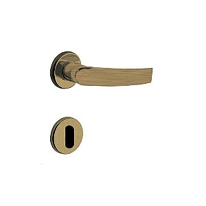 Fechadura para Porta Interna Oxidada 40mm com Roseta MZ950 Standard Papaiz